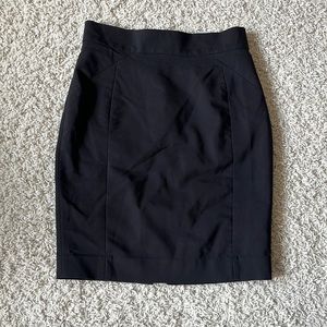 H&M black pencil skirt womens size 4